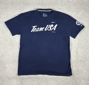 Nike T-Shirt Men's Large Blue Team USA Olympics London 2012 - Picture 1 of 7