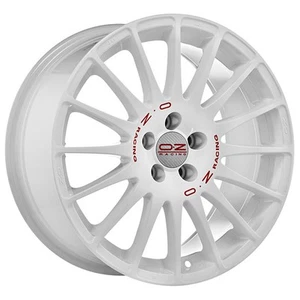 ALLOY WHEEL OZ RACING SUPERTURISMO WRC 8X18 5X114,3 RACE WHITE RED LETTERIN Z69 - Picture 1 of 4