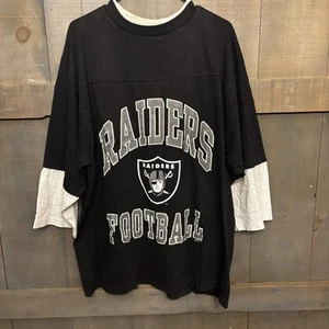 Vintage 1992 Oakland Raiders Signal Sports Men’s T Shirt 3/4 Sleeve Size XL - Picture 1 of 9