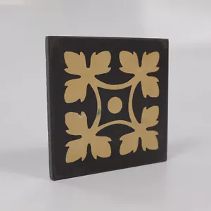 Reproduction Victorian Decorative Square Tile 99mm - Picture 1 of 1