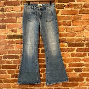 Rolla’s Eastcoast Flare Jeans Medium Wash Size 28 Organic Cotton - Picture 1 of 8