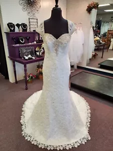Mori Lee Style# 1911 Size !0 White Bridal Gown /Wedding Dress - Picture 1 of 5