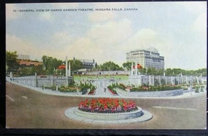 Vtg PC - Niagara Falls, Canada -Oakes Garden Theatre-unposted - Picture 1 of 2
