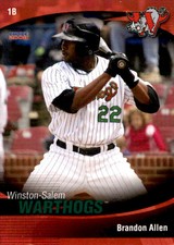 2008 Winston-Salem Warthogs Choice #1 Brandon Allen Montgomery Texas TX Card