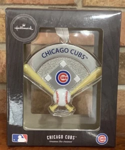 Rare Chicago Cubs Home Plate Metal Hallmark Ornament - Picture 1 of 4