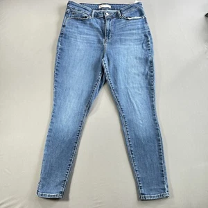 Pantalones de mezclilla ajustados de tiro alto Levi Strauss Signature para mujer talla 14 S - Imagen 1 de 8