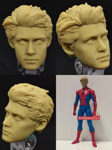 1:12 Spider-Man Andrew Garfield Head Sculpt Fit 6'' Male Mafex Action Figure Toy Cover