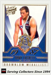 2014 Select AFL Honours Brownlow Gallery Card BG35 Tony Lockett (St Kilda)