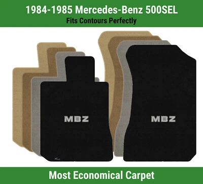 Alfombrillas delanteras Lloyd Velourtex para Mercedes-Benz 500SEL 84-85 con apliques MBZ Foto 1 de 4