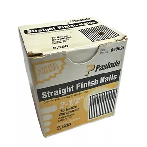 NOS Paslode Straight Finish Nails - 16 Gauge 2.5” Long - 2,500 - Picture 1 of 3