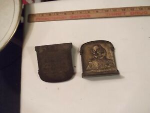 pair Shakespeare Book Ends Full Size 1925 vintage antique