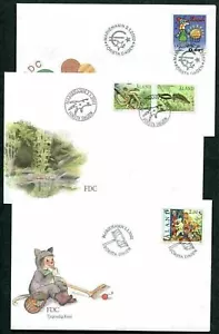 Aland H09 3 FDC 2002 Money Reptiles Amphibians Christmas Below face - Picture 1 of 1