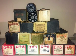 Vintage, Antique Lot of 19 QRS, PlayRite, Imperial Player Piano Rolls, Word Roll - Picture 1 of 1