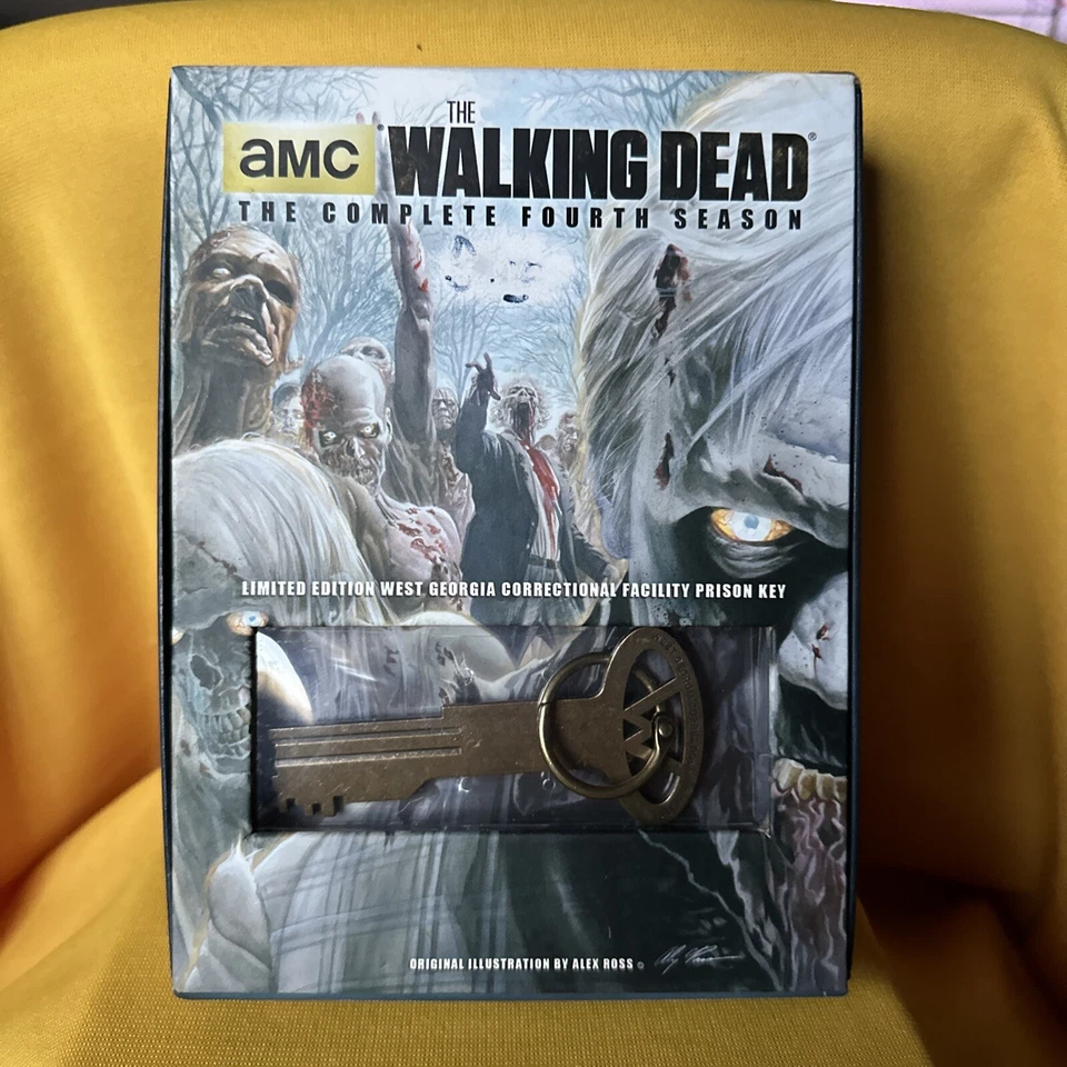 The Walking Dead: Season 4 (DVD, 2014, 6-Disc Set, Prison Key)