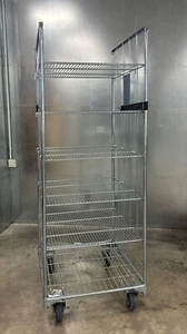 Gitterwagen Rollbehälter - 2 seitig 5 Einlageböden - Preis pro Stück, gebr - Bild 1 von 3