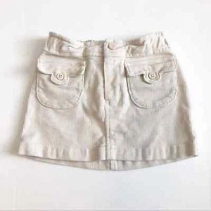 Gap Kids Stretch Corduroy Skirt Cream Size 4 - Picture 1 of 7