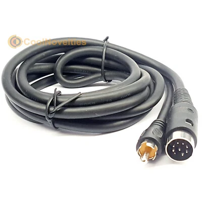 Sinclair QL Composite TV Video Cable - 8 pin DIN to Phono (1.8 Metres) - Image 1 of 2