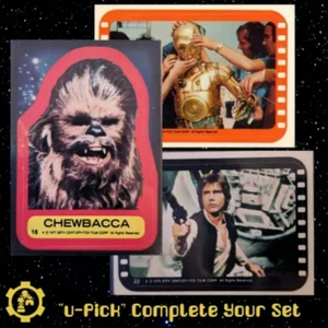 Star Wars Trading Stickers 1977 Topps "U-Pick" Completa il tuo set - Foto 1 di 66