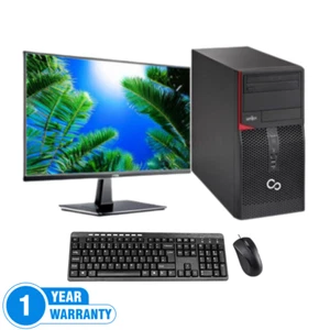 FUJITSU ESPRIMO P556 e85+DESKTOP + Monitor i5-7th Gen 8GB Ram 120SSD 500GB HDD.. - Picture 1 of 5