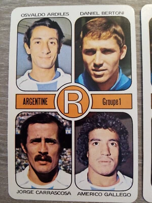 AGEDUCATIFS ARGENTINA 78 1978 ARGENTINE TEAM CARD ARDILES  PASARELLA NO MARADONA - Photo 1/3