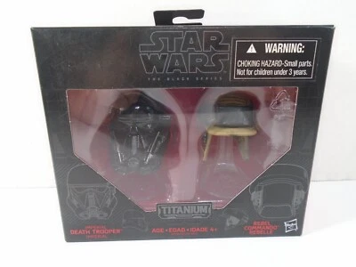Hasbro 2015--Star Wars The Black Series--Death Trooper & Rebel Commando Cascos  Foto 1 de 4