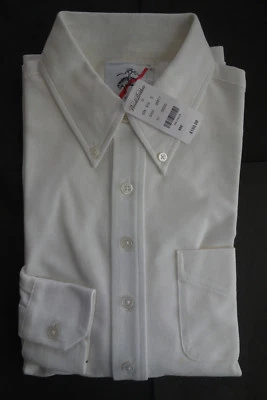 NWT Brooks Brothers Black Fleece White Cotton Pique Polo  BB0 15-33 MSRP $150 - Image 1 of 4