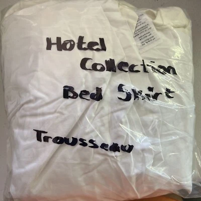 Hotel Collection Queen Cotton Bed Skirt - White✔️ - Image 1 of 4