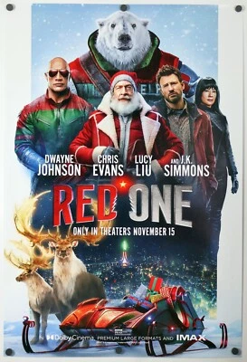 Red One - original DS movie poster 27x40 D/S 2024 MINT FINAL Rock , Simmons