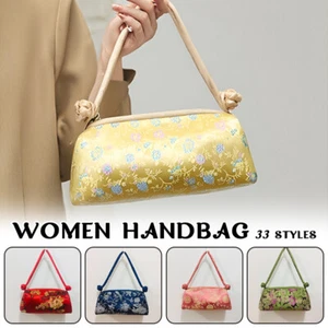 Bolso de Mano Brocado Chino Bordado Qipao Tang Traje Decoración Mujeres Bolso sin asas Regalo - Imagen 1 de 44
