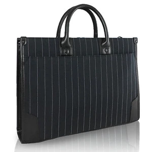 Unisex Stripes Business Case Briefcase Handbag Shoulder Messenger Bag Tote Bag - Picture 1 of 11