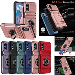 Lo último para Motorola Moto G 5G 2024 G puro a prueba de golpes anillo soporte tarjeta estuche - Imagen 1 de 57