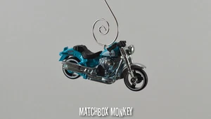 Harley Davidson Fat Boy Motorcycle Custom Christmas Ornament Sportster V-Rod - Picture 1 of 7