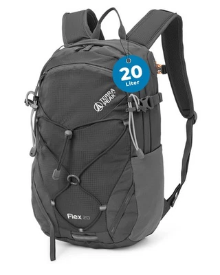 ® Premium Wanderrucksack 20L FLEX 20 Damen Herren Erwachsene klein grau - Tre... - Bild 1 von 4