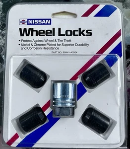 Set Of OEM Nissan Wheel Locks 999H1-70004 Hard To Find Black - Picture 1 of 4