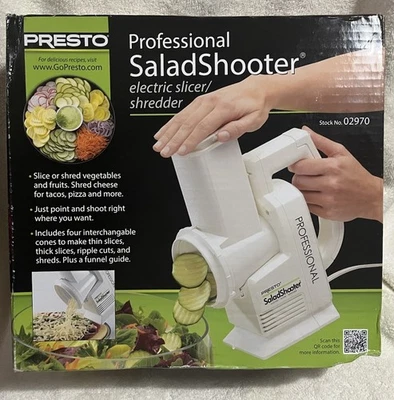 Presto 02970 Pro Salad Shooter Food Electric Slicer Shredder New - Image 1 of 3