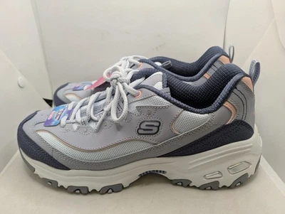 Zapatos Skechers para mujer talla 8 azul claro/gris/rosa 150241 Foto 1 de 4