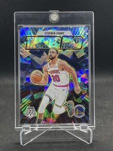2024-25 Mosaic Stephen Curry #5 Thunder Road Blue Cracked Ice Prizm #/125 - Picture 1 of 2