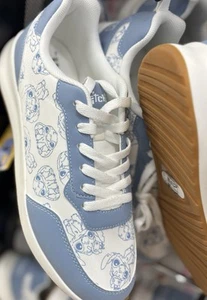 Disney Stitch Blue & White Printed Trainers Sizes UK 3-8 - Picture 1 of 7