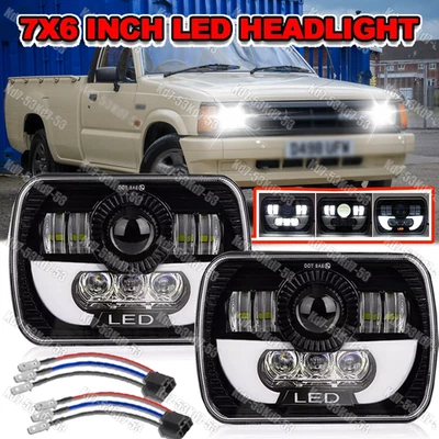 Faro LED negro DOT A++ para Mazda B2200 B2600 B2000 RX-7 GLC 7x6" 5x7" pulgadas Foto 1 de 4