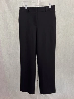 Pantalones de vestir Nicole Miller New York para mujer talla 8 negros oficina carrera trabajo Foto 1 de 4