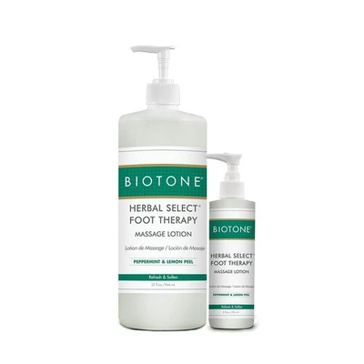 Loción de terapia para pies Biotone Herbal Select - menta - no grasa, hidratante Foto 1 de 3
