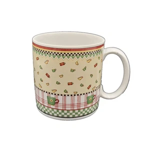 Vintage Sakura Debbie Mumm Kaffeebecher 2001 rot schwarz weiß grün - Bild 1 von 12