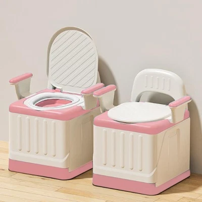 Bedside Commode For Adults Anti Slip Soft Padded High Weight Capacity Bedside Co - Image 1 of 4