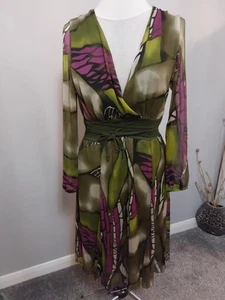Ashley Brooke, green/purple dress. Lightweight Mesh Top With Mesh Lining. 18/20 - Picture 1 of 4