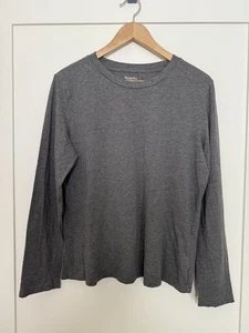 Simply Vera Top Womens Sz XL Gray Long Sleeve Supima Cotton Blend Pullover Soft - Picture 1 of 11