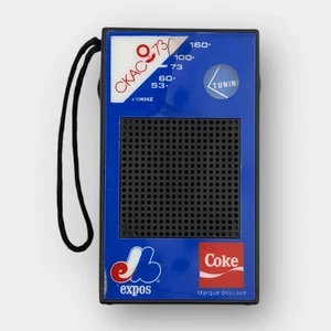 Vintage Montreal Expos Coke Promo AM Radio CKAC 730 Collectible Does not work - Picture 1 of 14