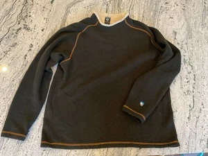 Kuhl Alpaca Fleece Brown Sweatshirt Pullover XL - Picture 1 of 6