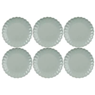 6er SET Kuchenteller, Dessertteller MYNTE GREEN TEA grün D. 19,5cm Ib Laursen - Bild 1 von 4
