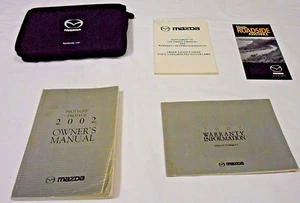 2002 MAZDA PROTEGE 5 / PROTEGE OWNER MANUAL 5/PC.SET & BLACK MAZDA FACTORY CASE/ - Bild 1 von 8
