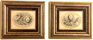 Amor Drucke seltene Original Gravuren von Amoren Atelierrahmen 17. Jahrhundert - Bild 1 von 10